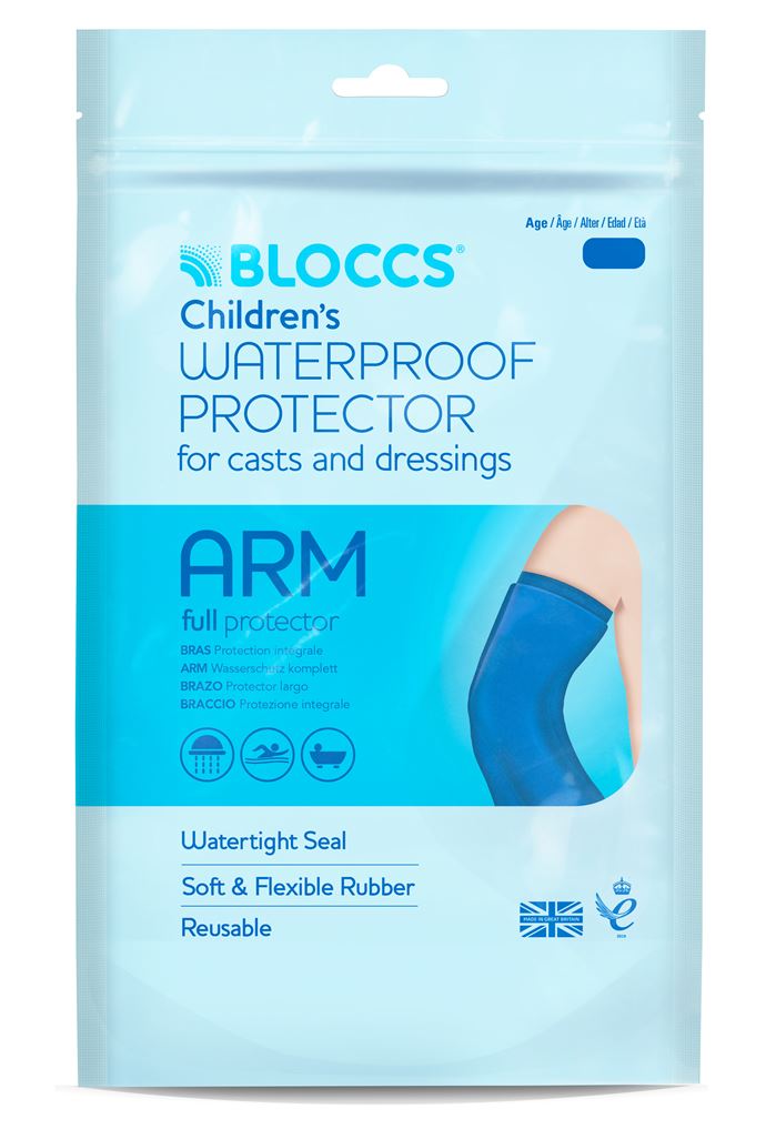 Bloccs Bad und Dusche Wasserschutz für den Arm 17-28/51cm Kind
