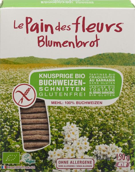 Blumenbrot Knusprige Schnitten Buchweizen Bio glutenfrei 150 g