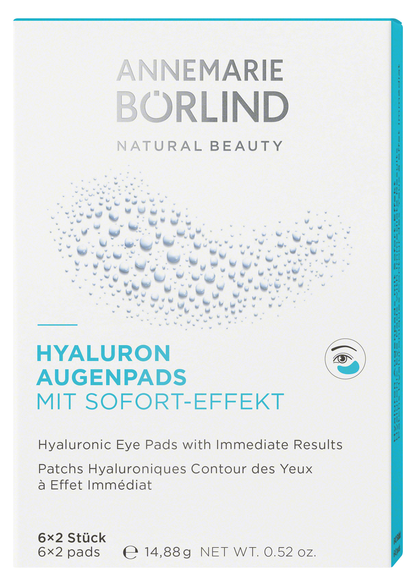 Börlind Hyaluron Augenpads Sofort Effekt 6 Stk