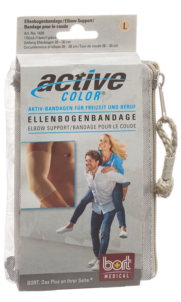 Bort ActiveColor Ellenbogenbandage M -28cm beige