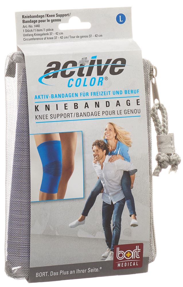 Bort ActiveColor Kniebandage M -37cm blau