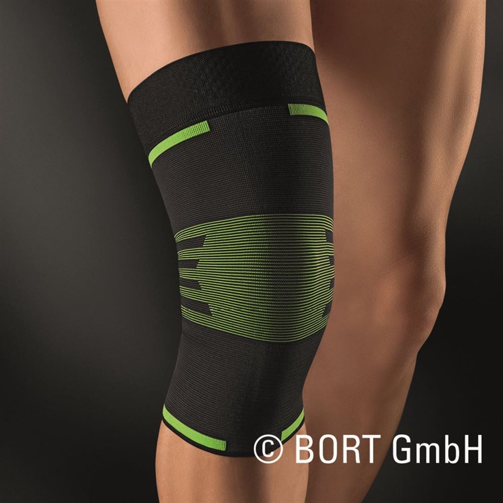 Bort ActiveColor Sport Kniebandage XL schwarz/grün