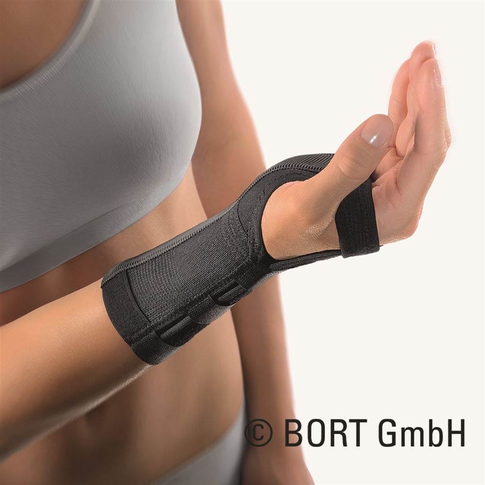 Bort Handgelenkstütze Schiene M rechts schwarz