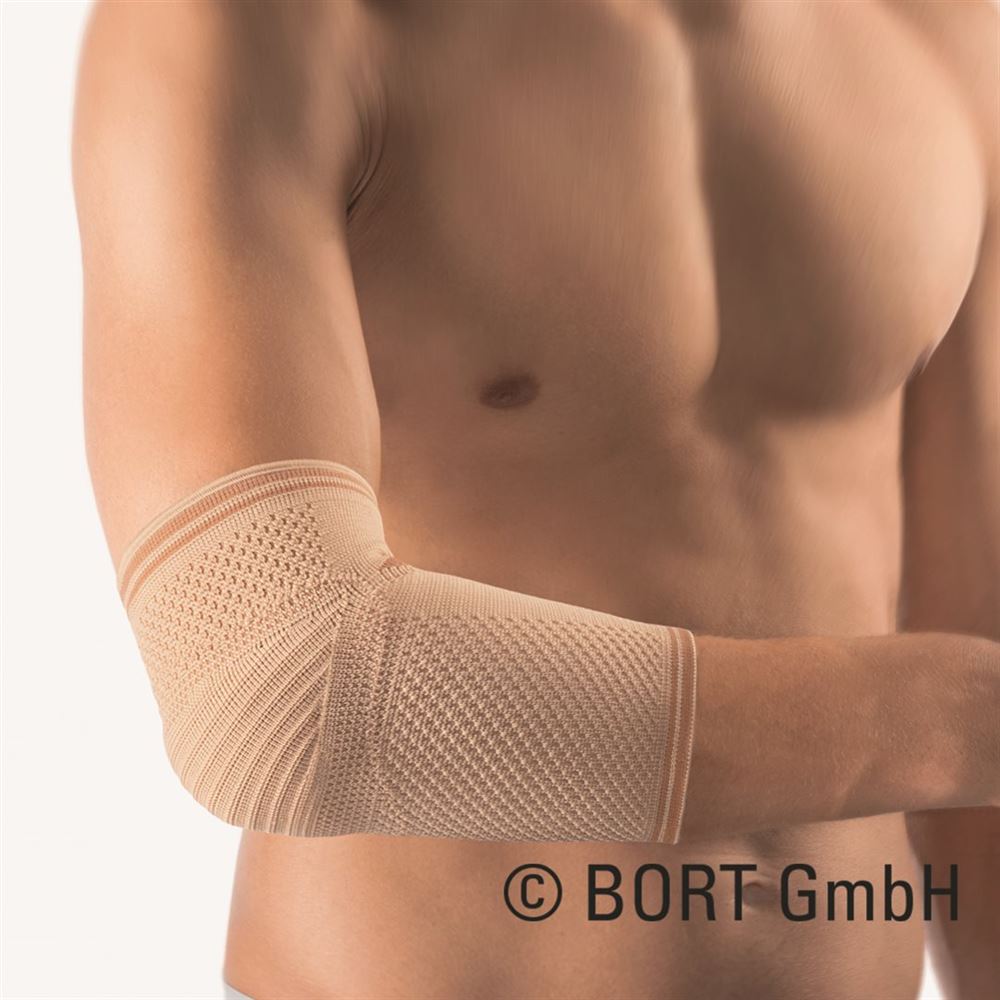 Bort KubiTal Ellenbogen-Polster-Bandage XS beige