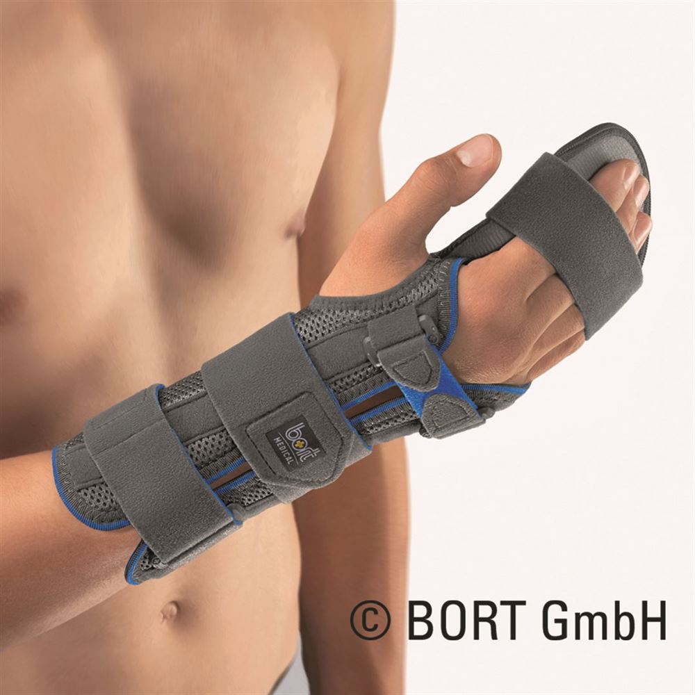 Bort Manucarpal Combi Handgelenkbandage M grau
