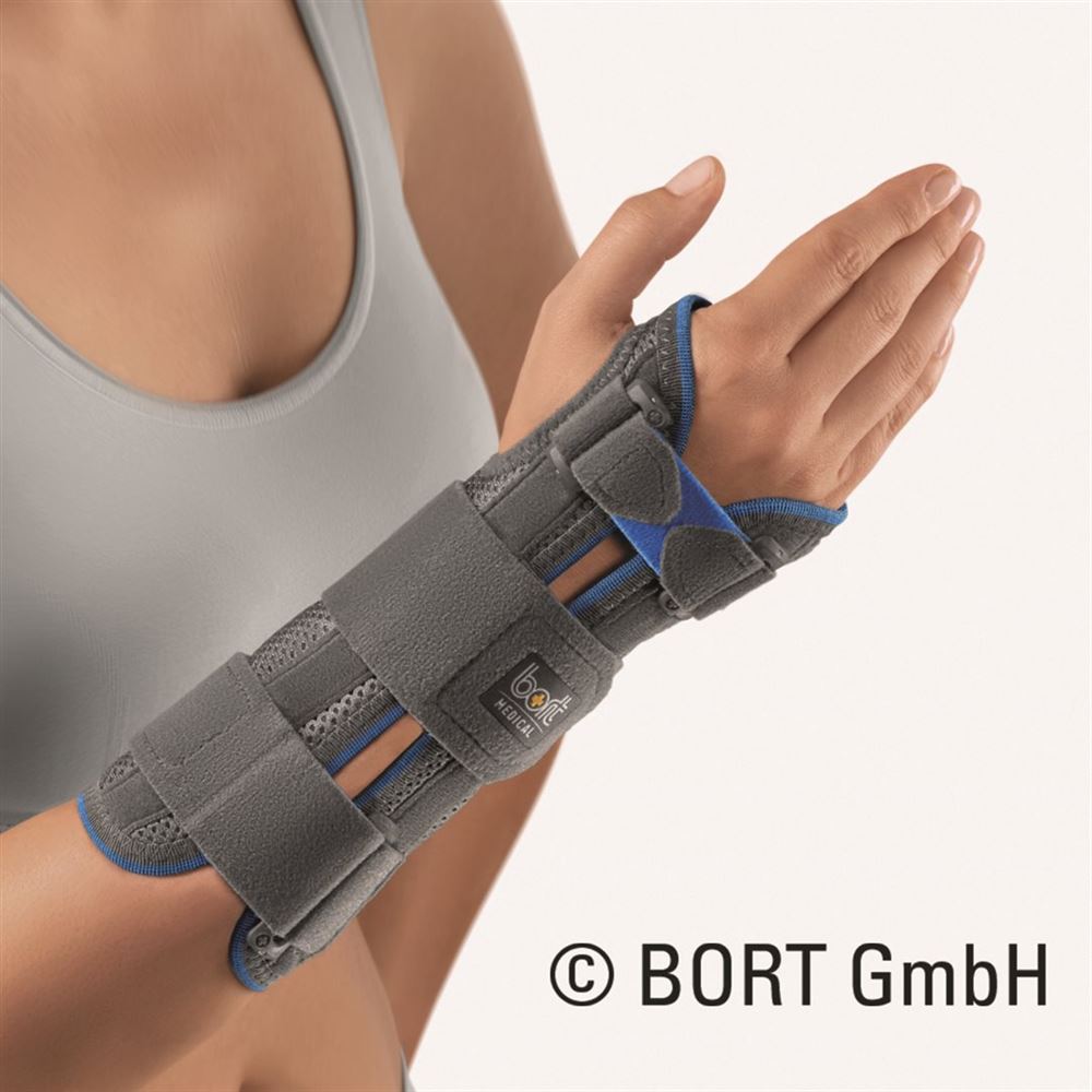 Bort Manustabil Handgelenkbandage -17cm GrS 25cm grau