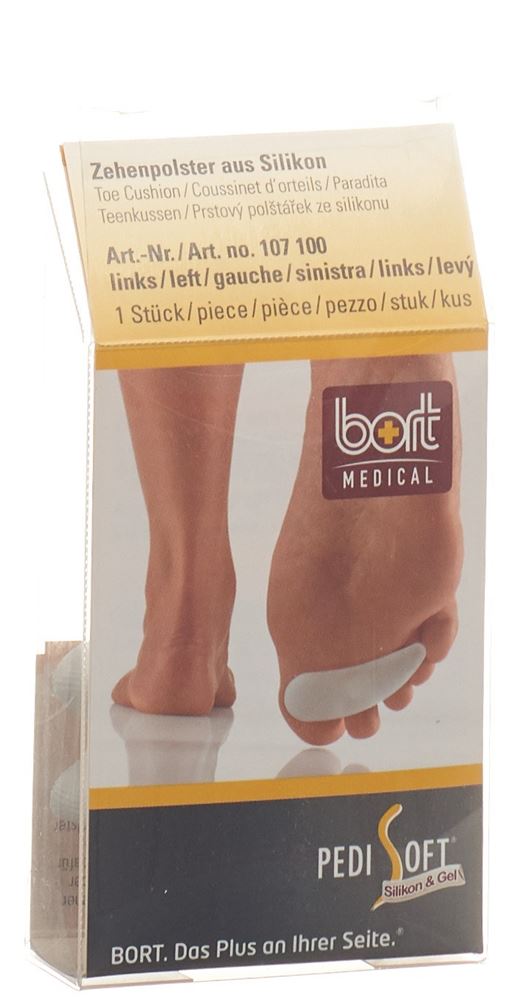 Bort PediSoft Zehenpolster links