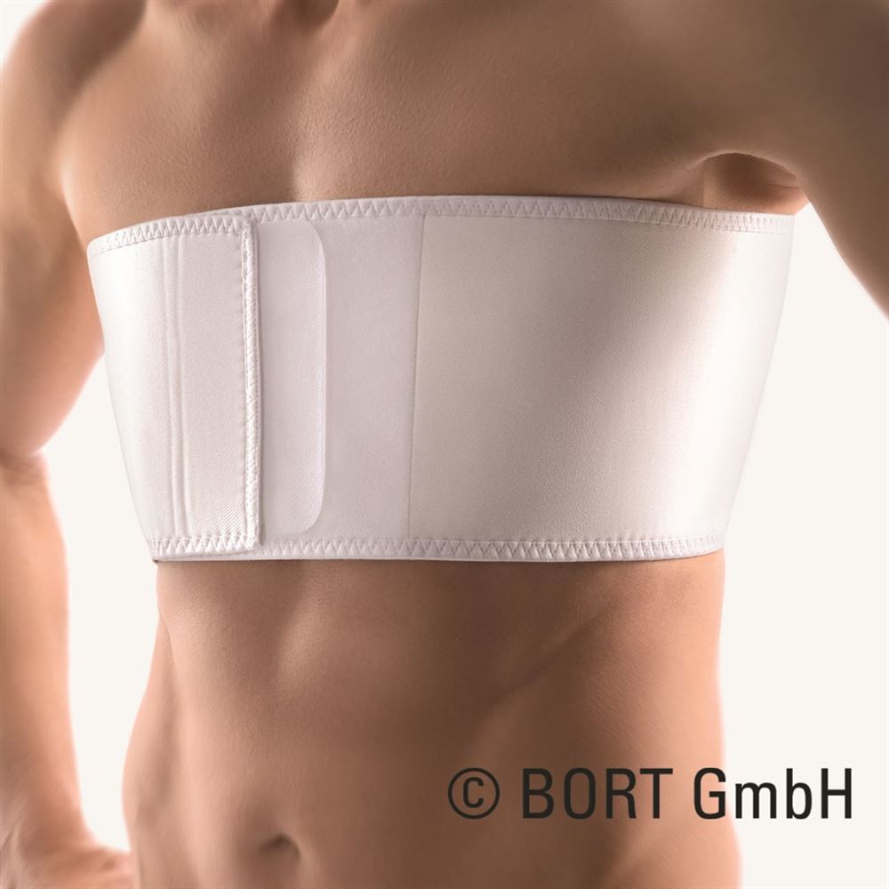 Bort Rippengürtel Herren 16cm L -112cm weiss
