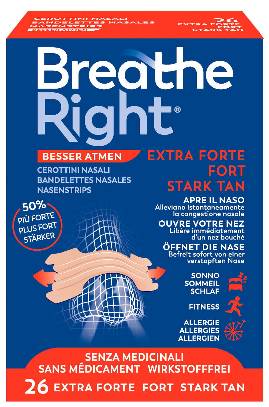 Breathe Right Nasenpflaster Extra Strenght TAN 26 Stk
