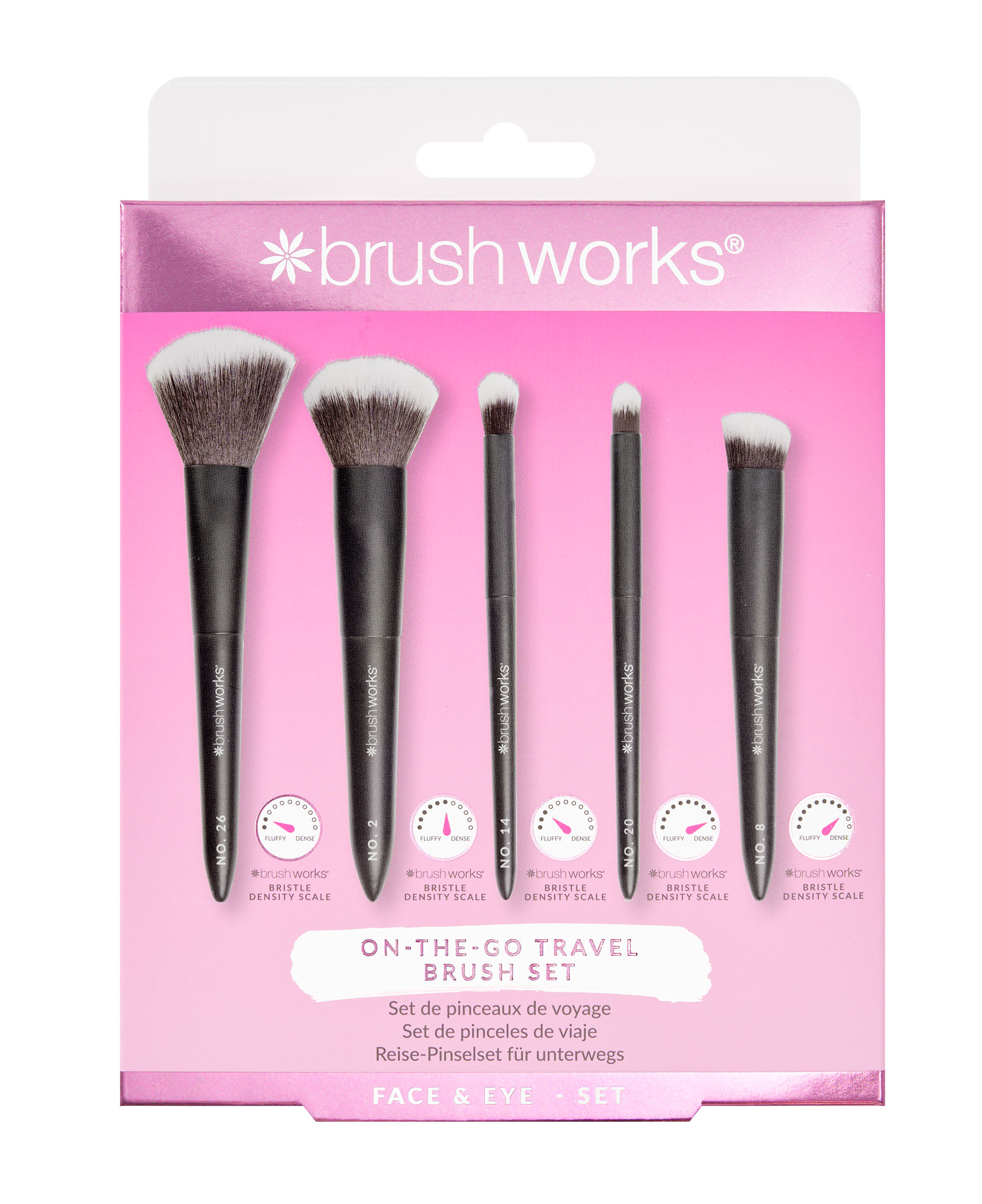 Brushworks Travel Makeup Brush Set On-The-Go 5 Stück Box