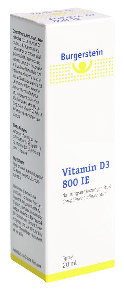 Burgerstein Vitamin D3 800 IE Spr 20 ml