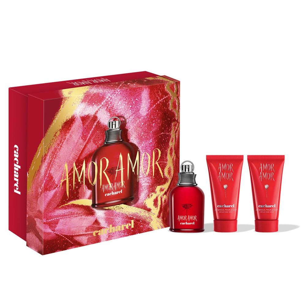 Cacharel Set Amor Amor Eau de Toilette 50ml + 2 x Body Lotion 50ml Xmas