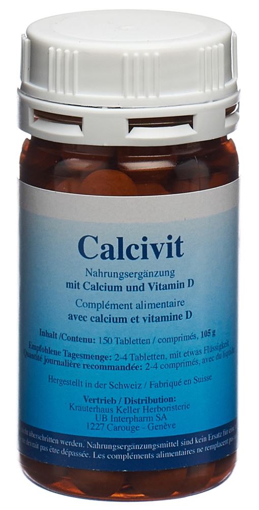 Calcivit Calcium und Vitamin D Tabl Ds 150 Stk