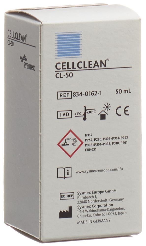 Cellclean Reinigungslösung für Sysmex Cl-50 50 ml