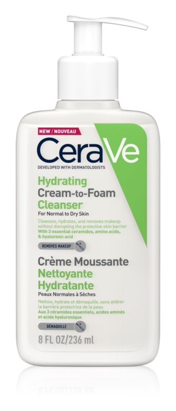 CeraVe Creme-zu-Schaum Reinigung Hydratant Fl 236 ml