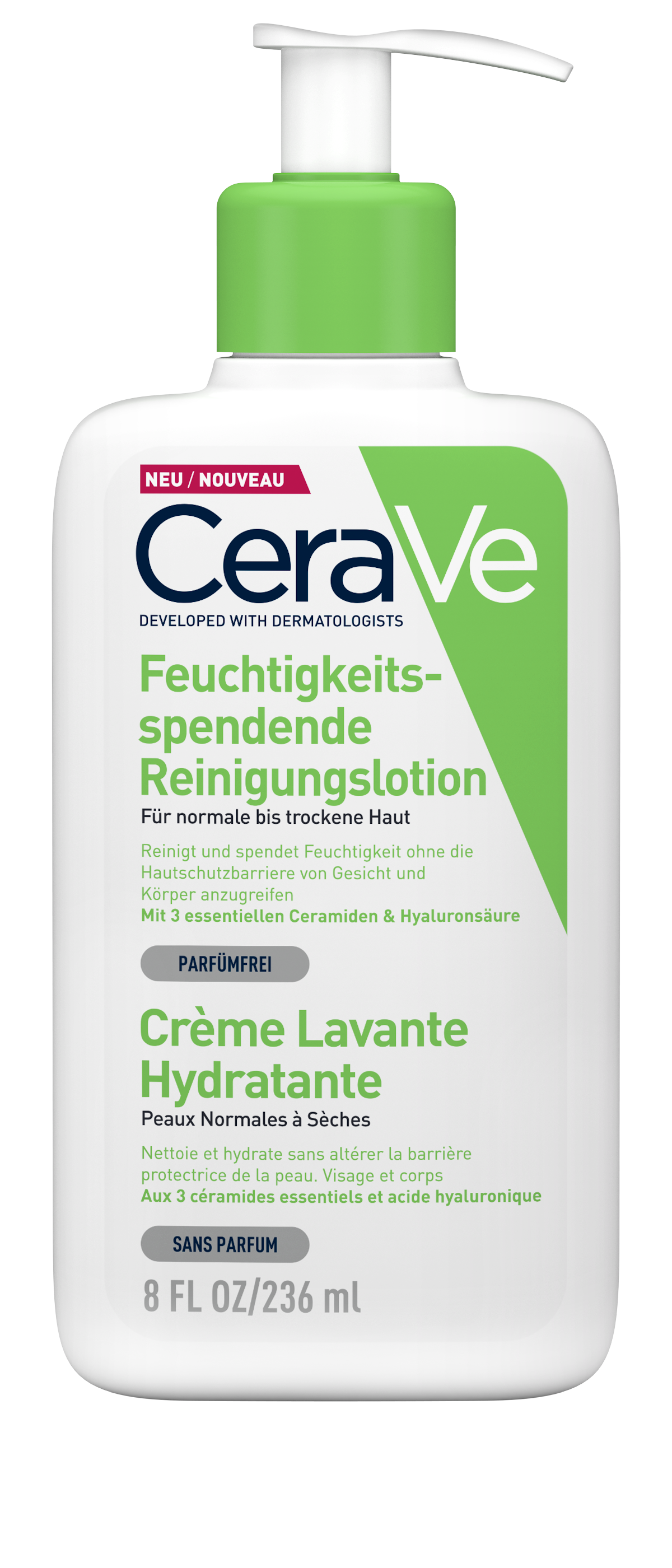CeraVe Feuchtigkeitsspendende Reinigungslotion Disp 236 ml