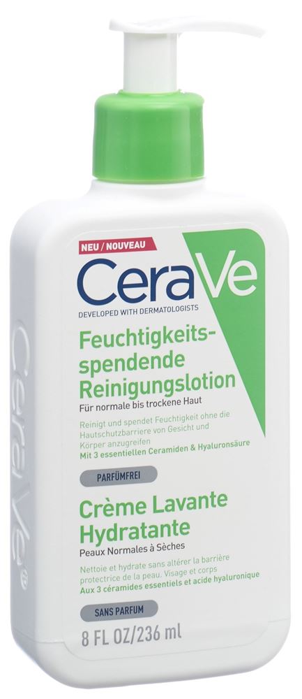 CeraVe Feuchtigkeitsspendende Reinigungslotion Disp 236 ml