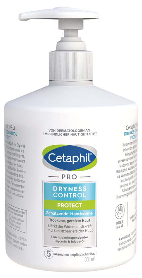 Cetaphil PRO Dryness Control Protect schützende Handcreme Disp 500 ml