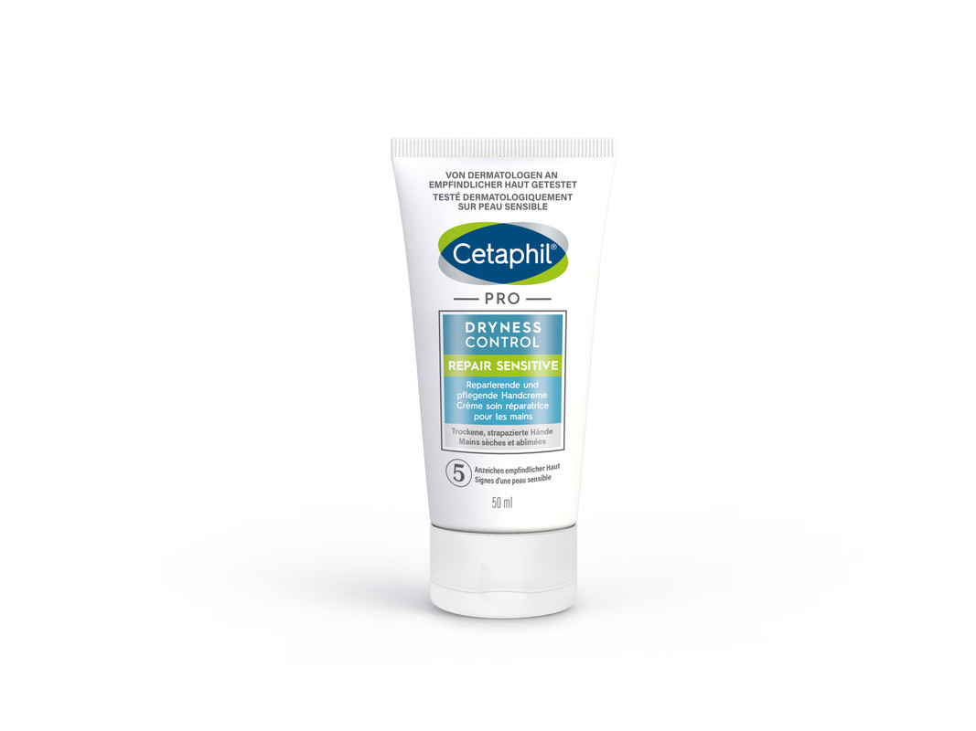 Cetaphil PRO Dryness Control Repair Sensitive reparierende und pflegende Handcreme Tb 50 ml