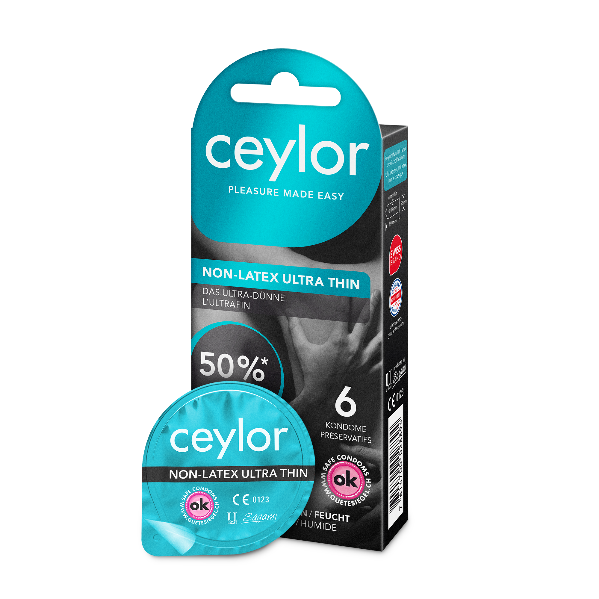 Ceylor Non Latex Präservativ Ultra Thin 6 Stk