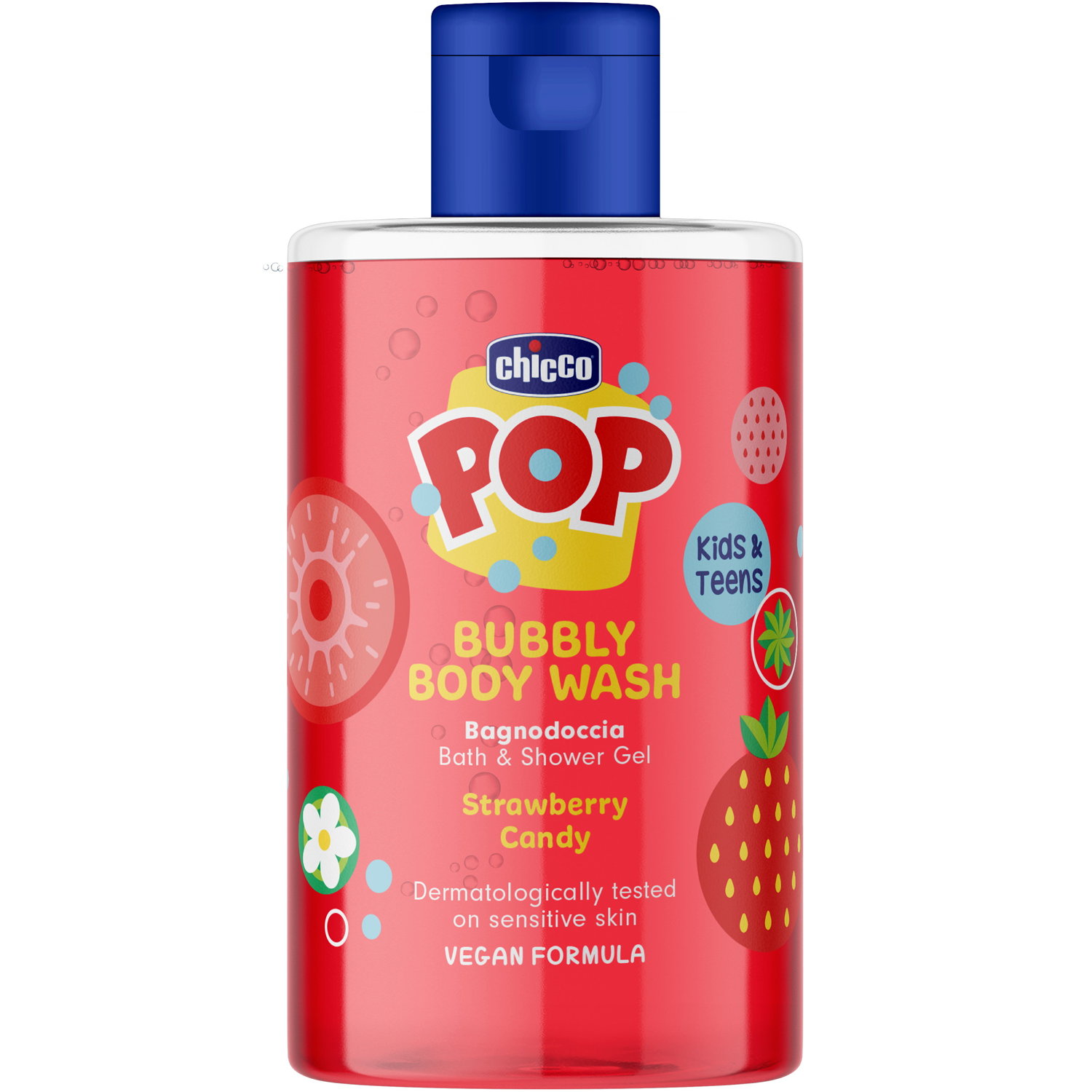Chicco POP Bubbly Dusch- und Badegel Erdbeere 300 ml