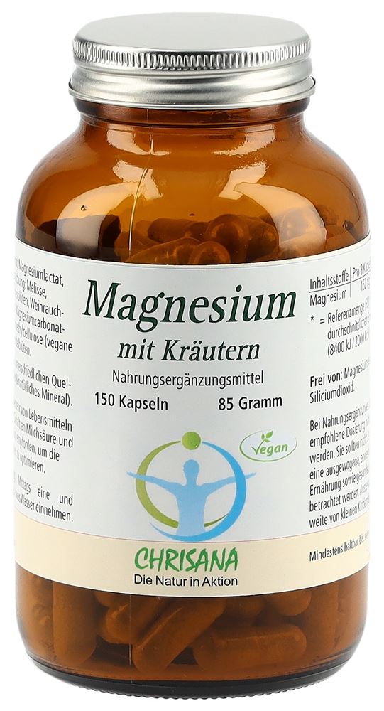 Chrisana Magnesium mit Kräutern Kaps Ds 150 Stk