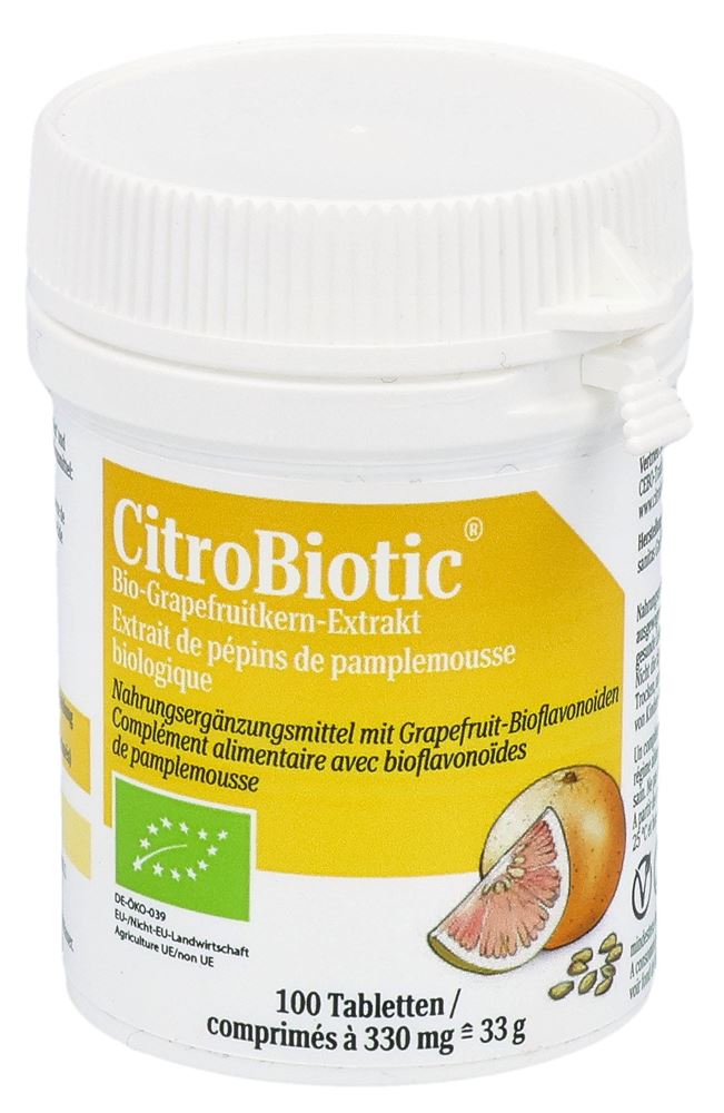 Citrobiotic Grapefruitkern Extrakt Tabletten Bio 100 Stück