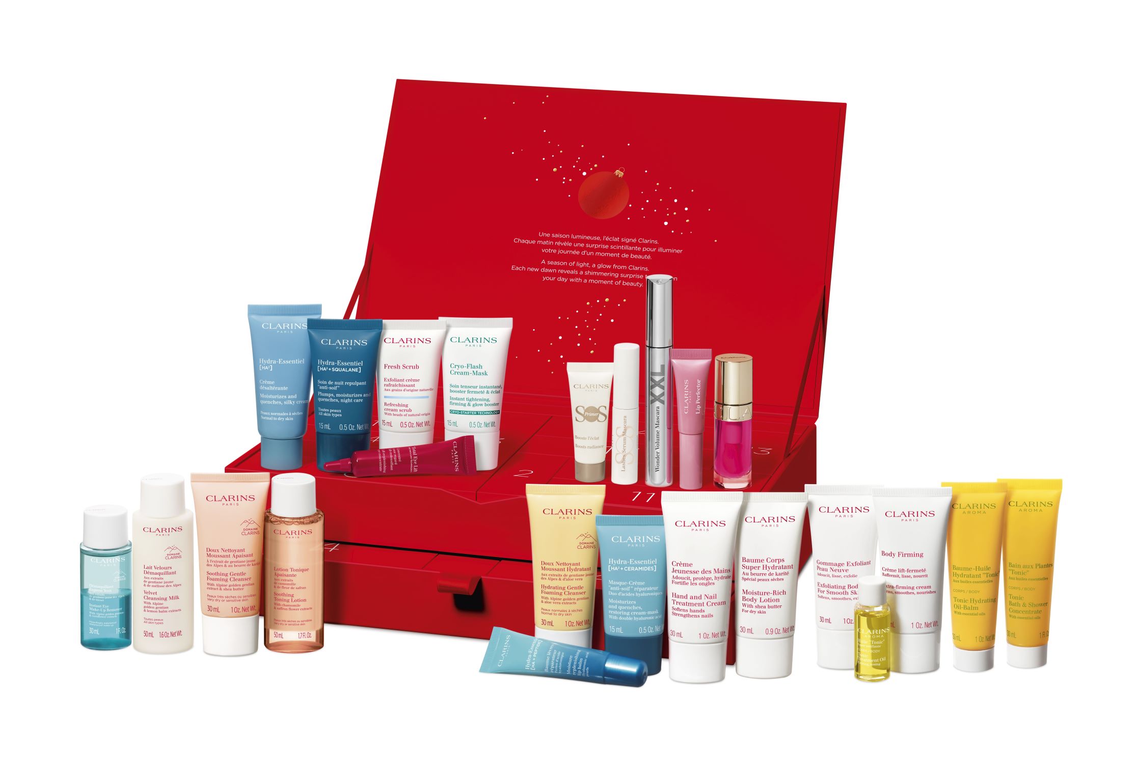 Clarins Advent Calendar 24 Boxes Holiday Season 25