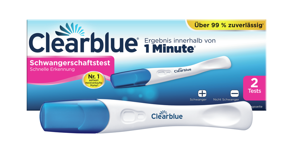 Clearblue Schwangerschaftstest Schnelle Erkennung 2 Stk
