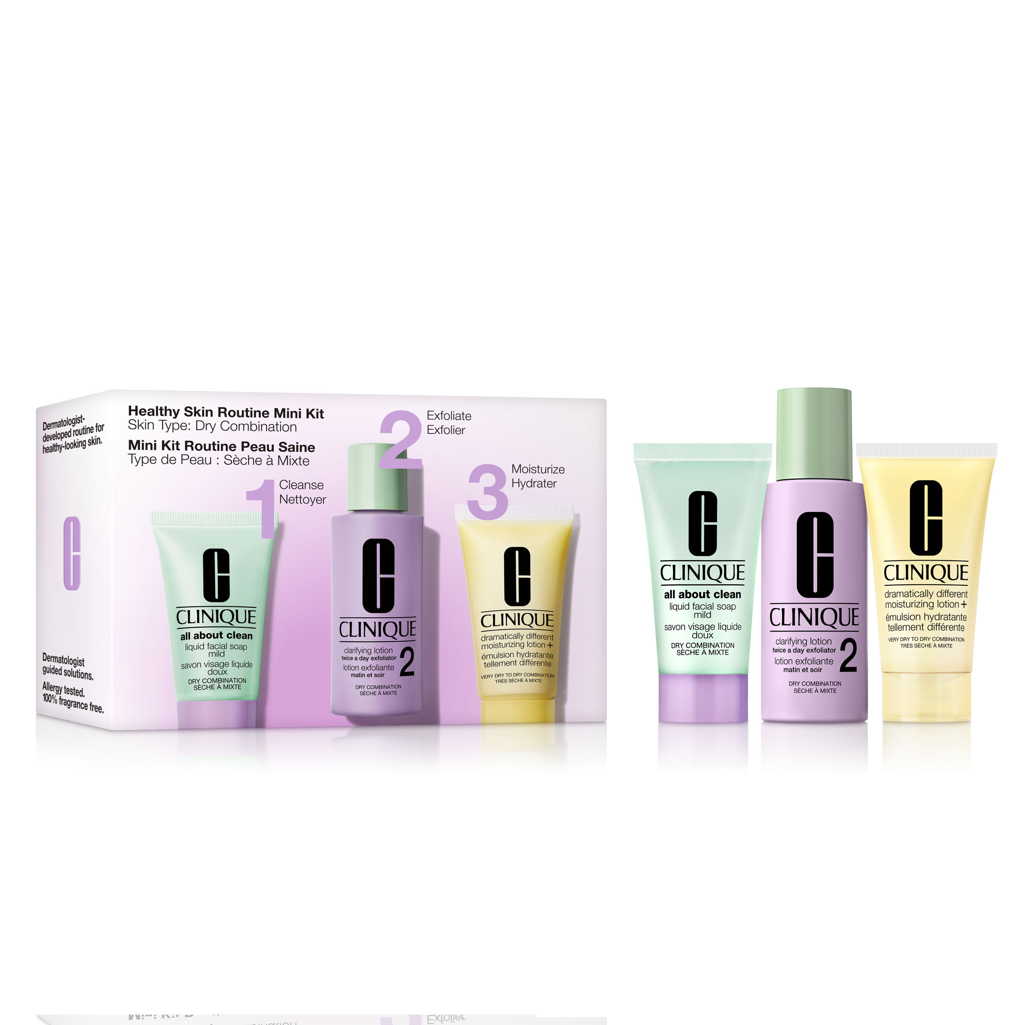 Clinique Healthy Skin Routine Skin Type 2 Mini Kit 3 Stück