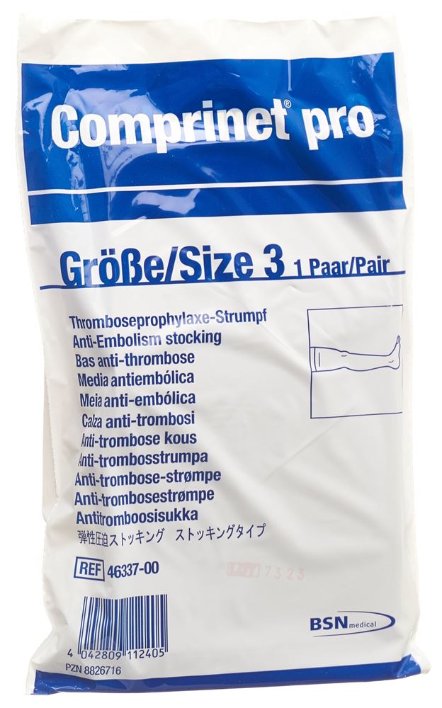 Comprinet Pro Thrombo A-G Gr3 normal weiss 1 Paar