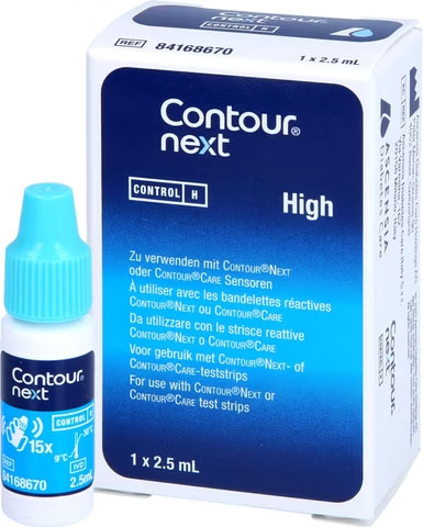 Contour next Kontroll-Lösung high 2.5 ml