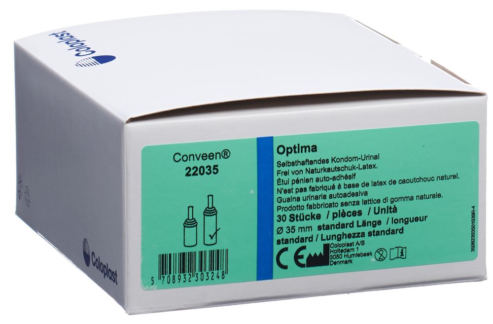 Conveen Optima Kondom Urinal 35mm/8cm selbsthaftend 30 Stk