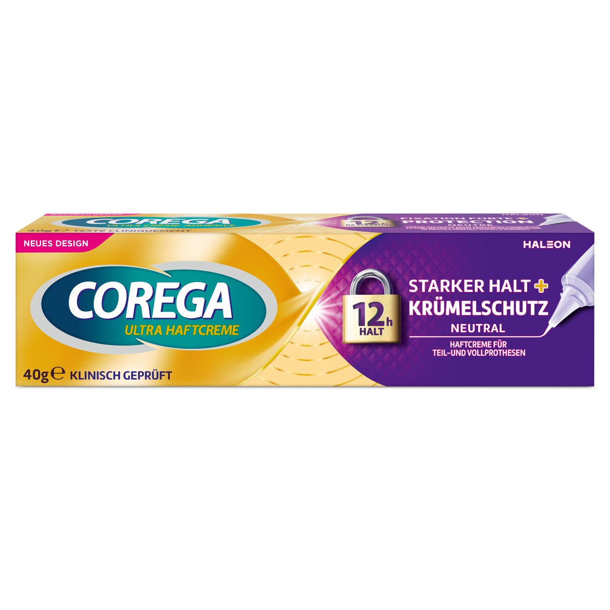 Corega Ultra Haftcreme starker Halt + Krümmelschutz Tb 40 g