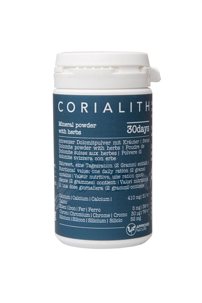 Corialith Schweizer Dolomitpulver mit Kräuter Ds 70 g