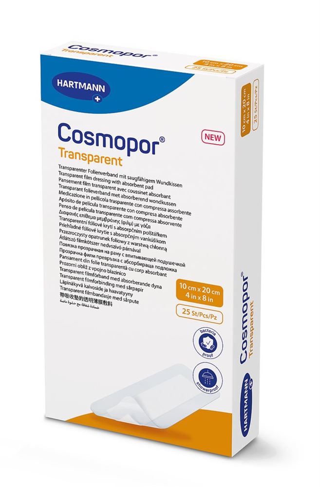 Cosmopor transparent 10x20cm steril 25 Stk