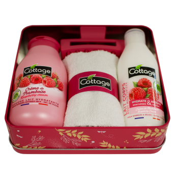 Cottage Set Milch Himbeercreme