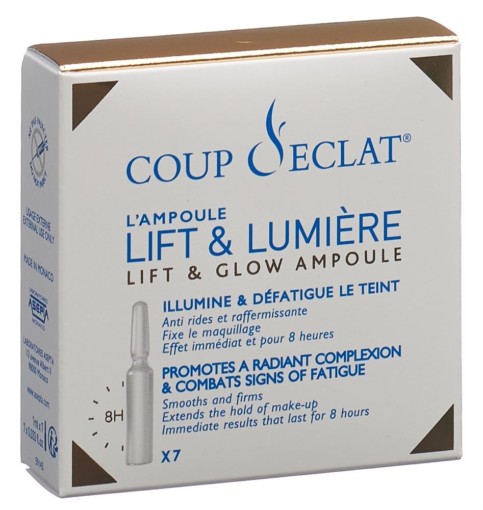 Coup D Eclat Die Ampulle Lift & Glow 7 x 1 ml