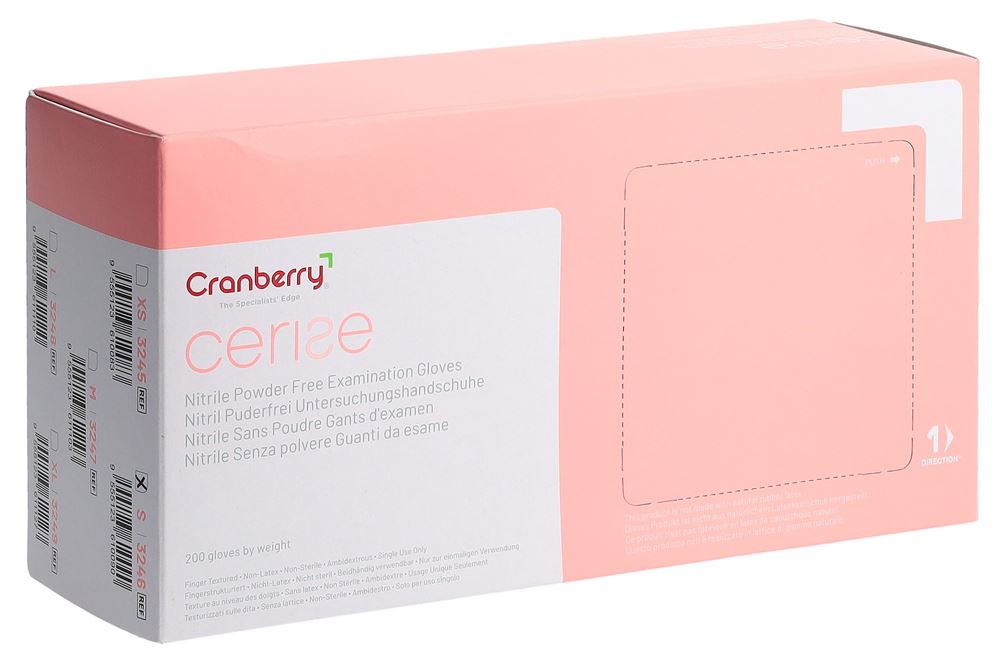 Cranberry Cerise Nitril-Handschuhe S 200 Stk