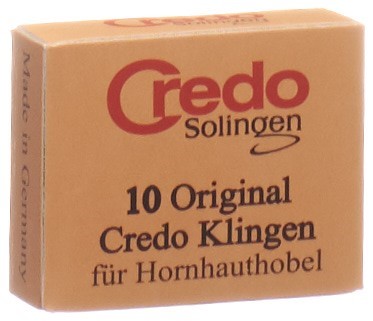 Credo Ersatzklingen Hornhauthobel Schachtel 10 Stk
