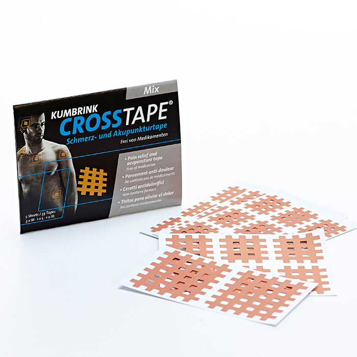 Crosstape Mix Schmerz- und Akupunkturtape 20 x S/27 x M/6 x L/2 x XL 55 Stk