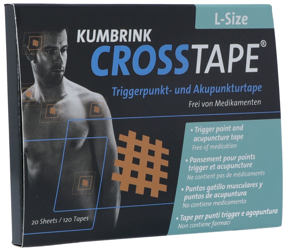 Crosstape Schmerz- Akupunkturtape L 120 Stk