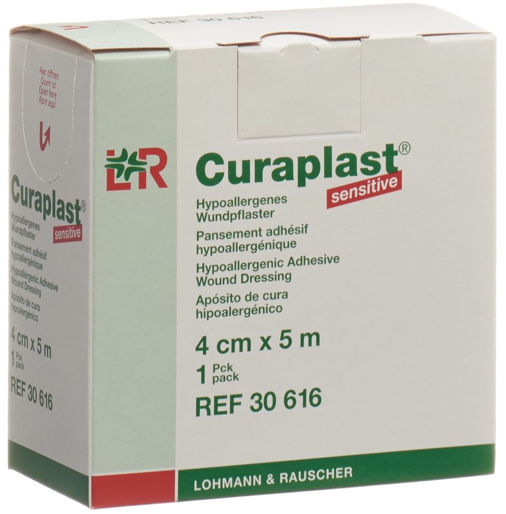 Curaplast Wundverband 4cmx5m hautfarbig Rolle