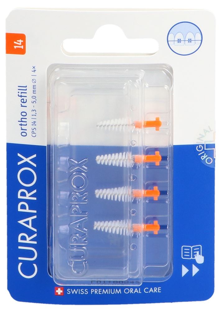 Curaprox CPS 14 Ortho refill 4x orange
