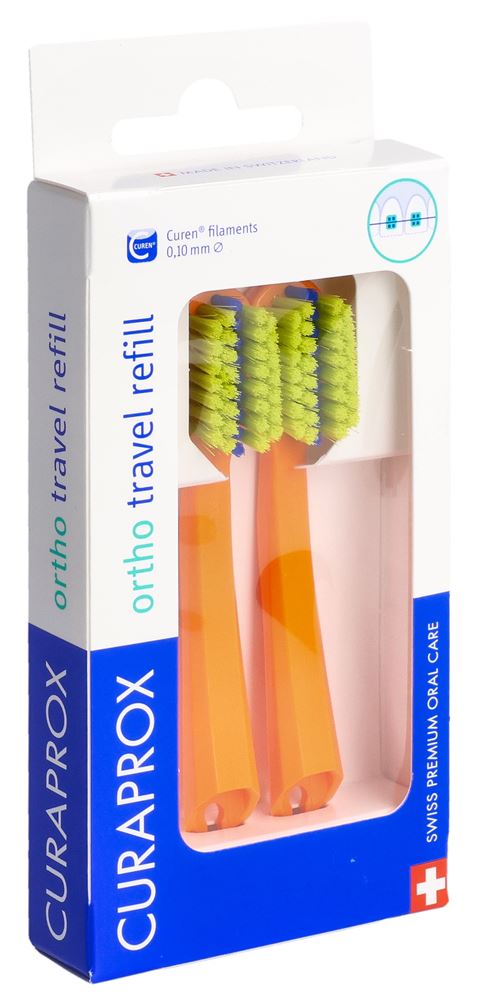 Curaprox CS 5460 Travel Set Ortho refill orange