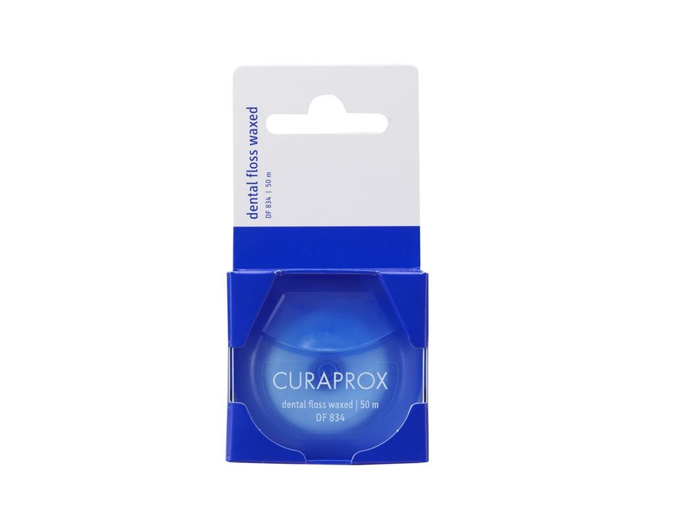 Curaprox DF 834 Zahnseide 50m gewachst mint