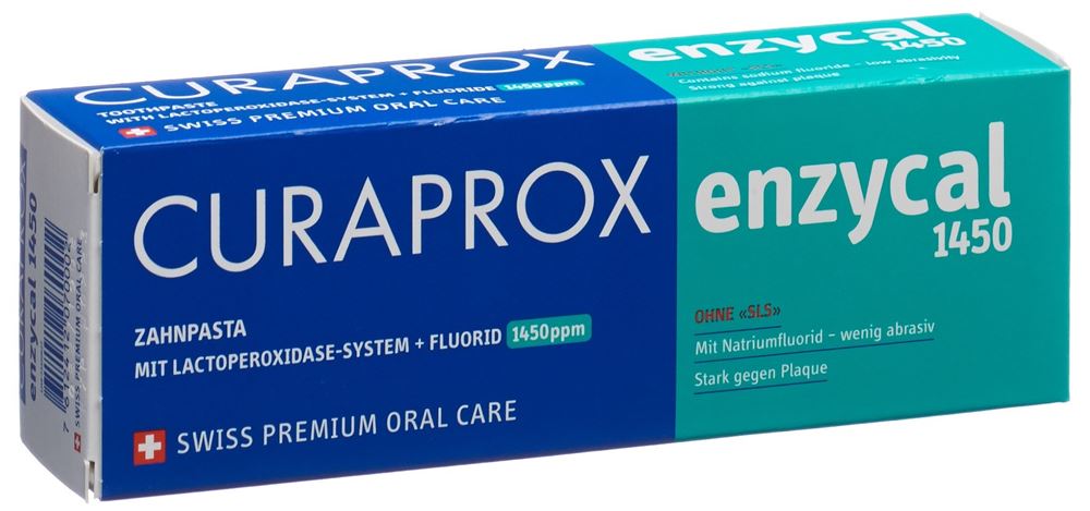 Curaprox Enzycal 1450 Zahnpasta 75 ml