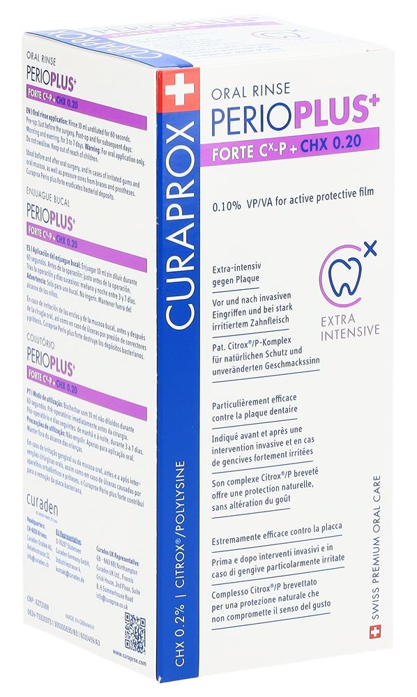 Curaprox Perio Plus Forte CHX 0.2 % Fl 200 ml