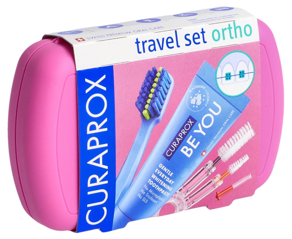 Curaprox Travel Set Ortho pink