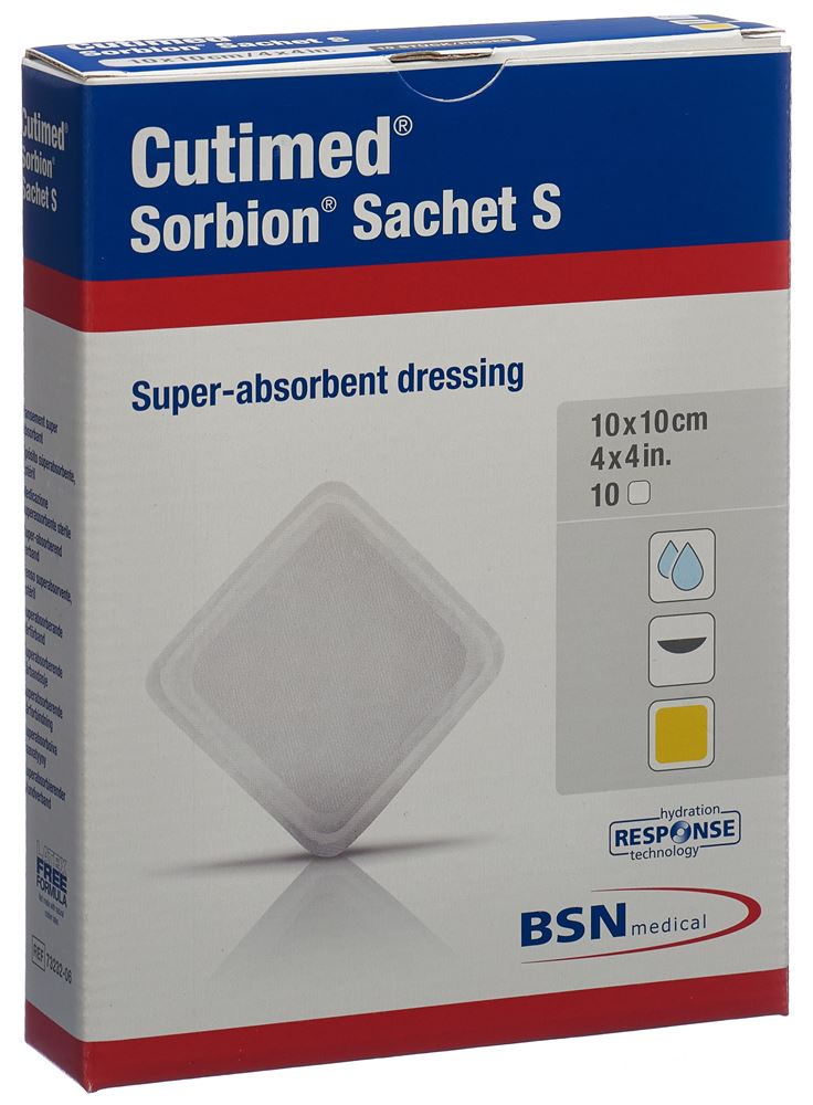 Cutimed Sorbion Sachet S 10x10cm 10 Stk